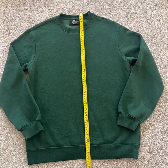 Minimalist Emerald Green Loungewear Cozy Unisex Sweatshirt S - Picture 4 of 7